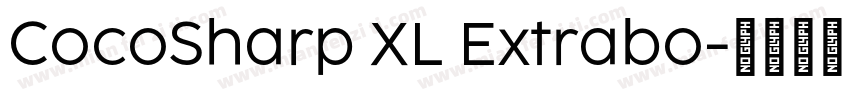 CocoSharp XL Extrabo字体转换